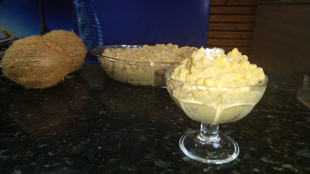 Essa é uma deliciosa canjica caramelizada com doce de leite, que você pode fazer para sua família ou amigos.